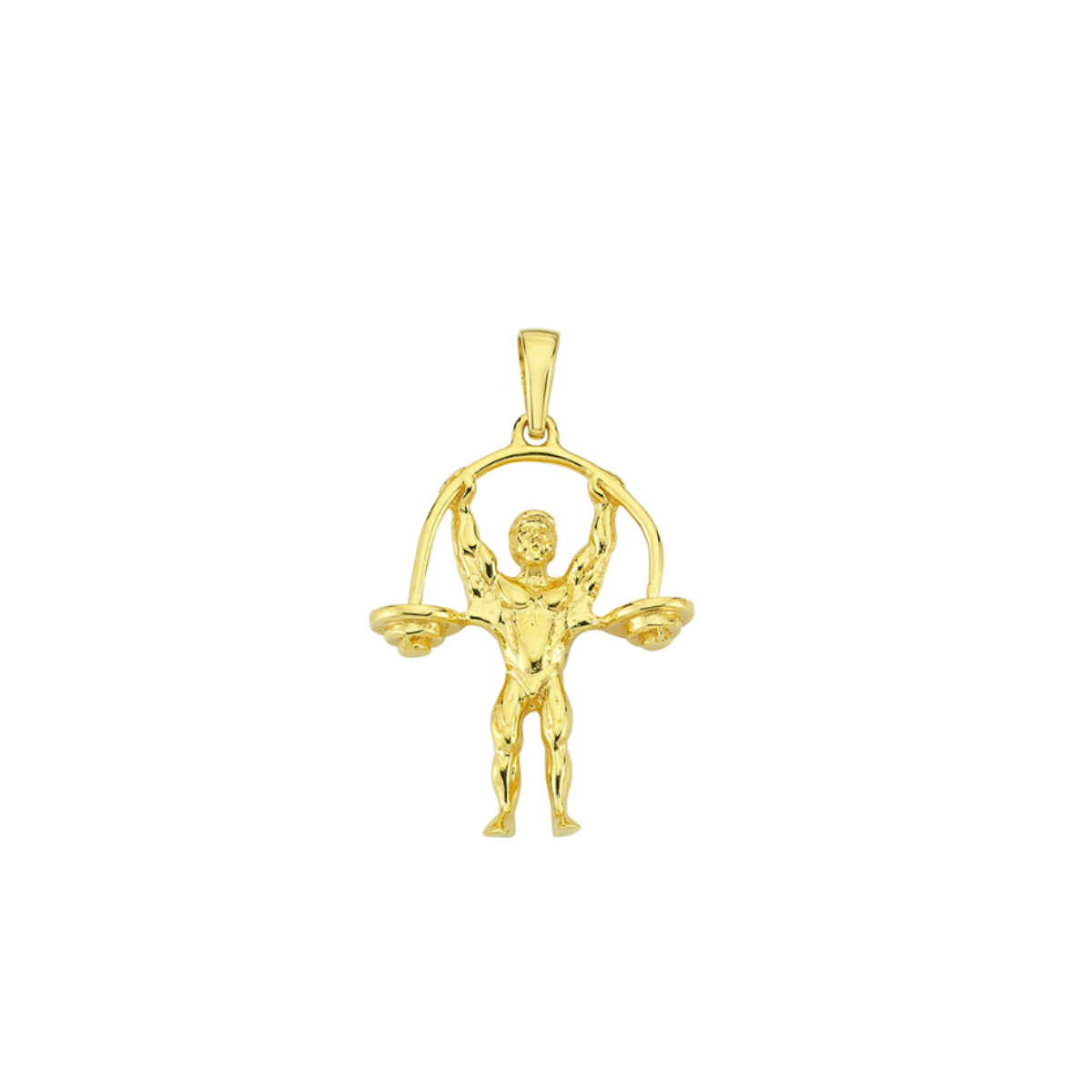 Halter Figürü 14K Altın Kolye Ucu