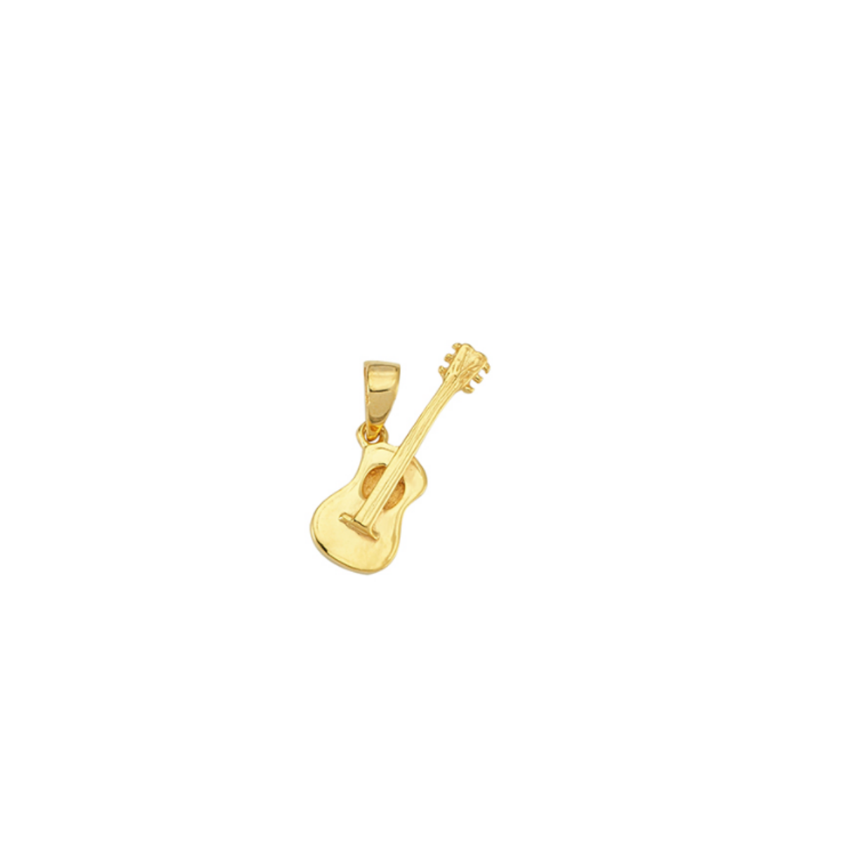 Gitar Figürü 14K Altın Kolye Ucu