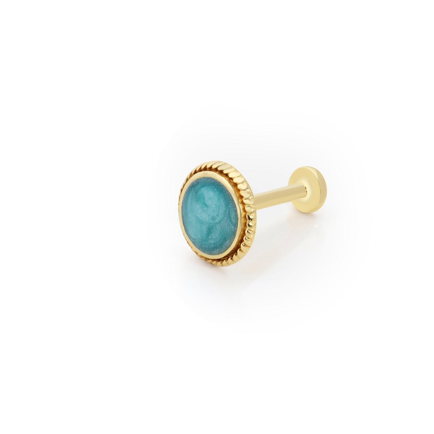 14K Altın Tragus Küpe