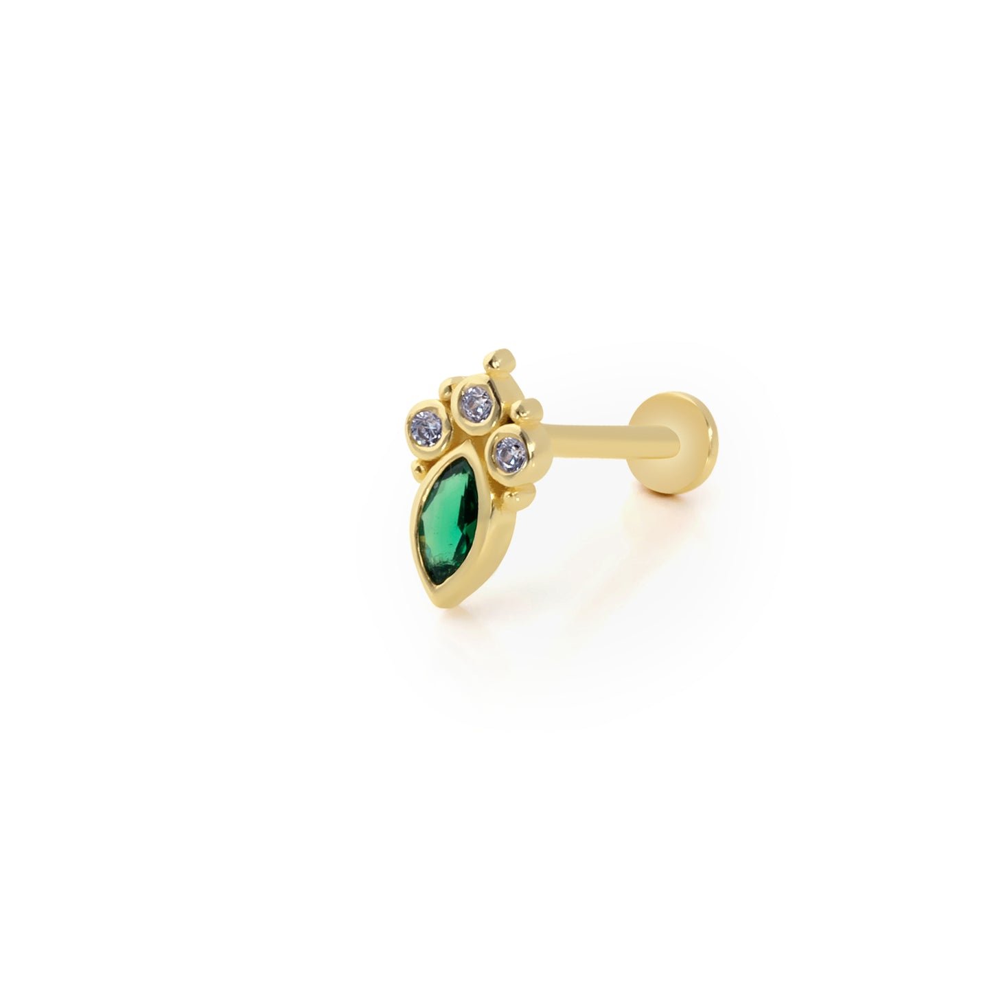 14K Altın Tragus Küpe