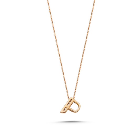 Charm 14K Altın Harfli Kolye