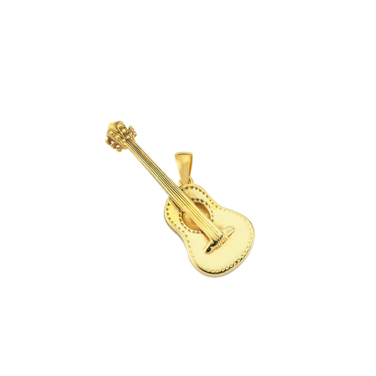 Gitar Figürü 14K Altın Kolye Ucu