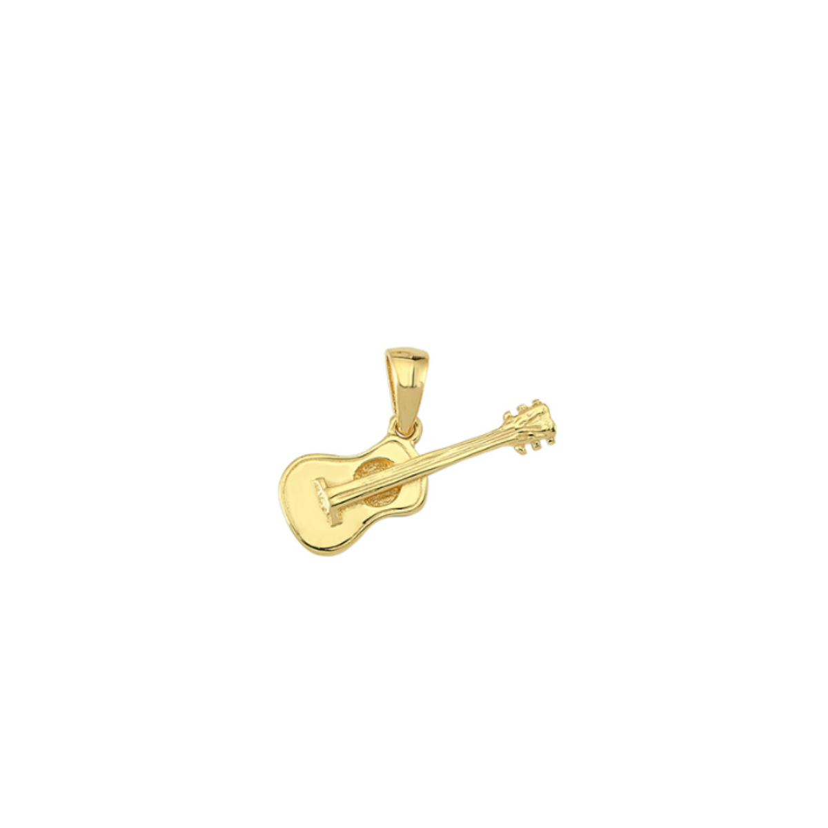Gitar Figürü 14K Altın Kolye Ucu
