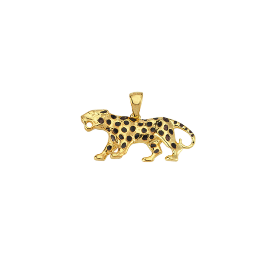 Panter Figürü 14K Altın Kolye Ucu