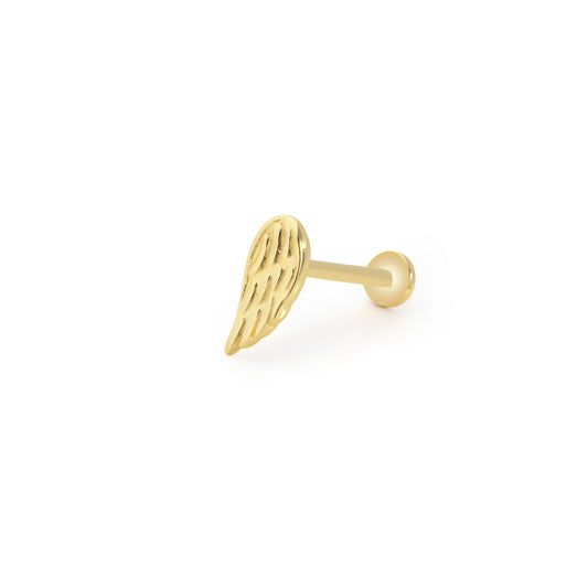 14K Altın Kanat Tragus Küpe