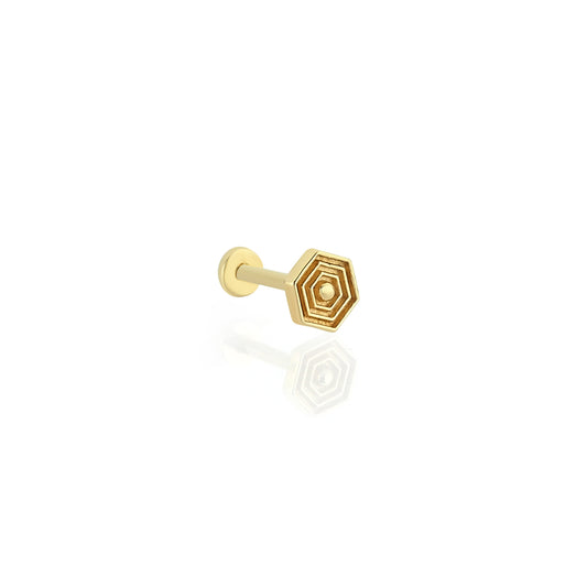 14K Altın Tragus Küpe