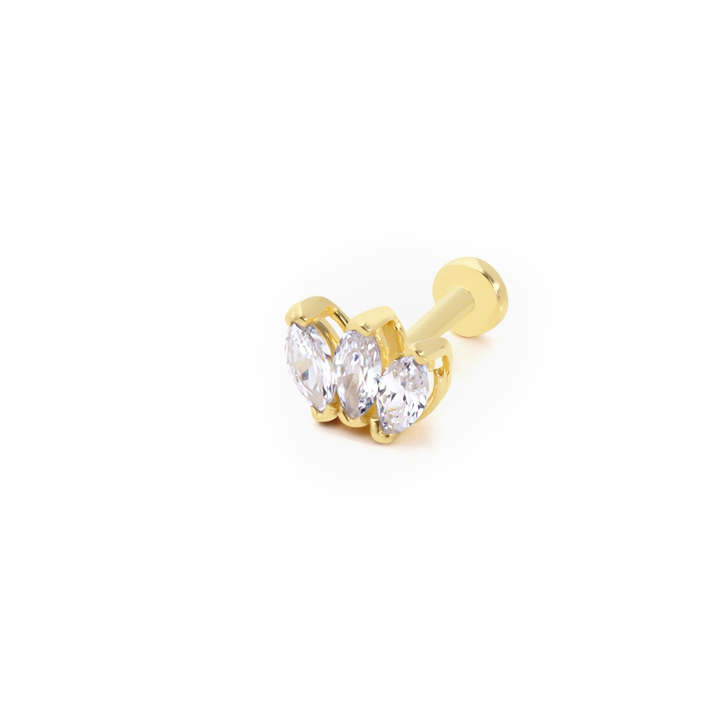 14K Altın Tragus Küpe
