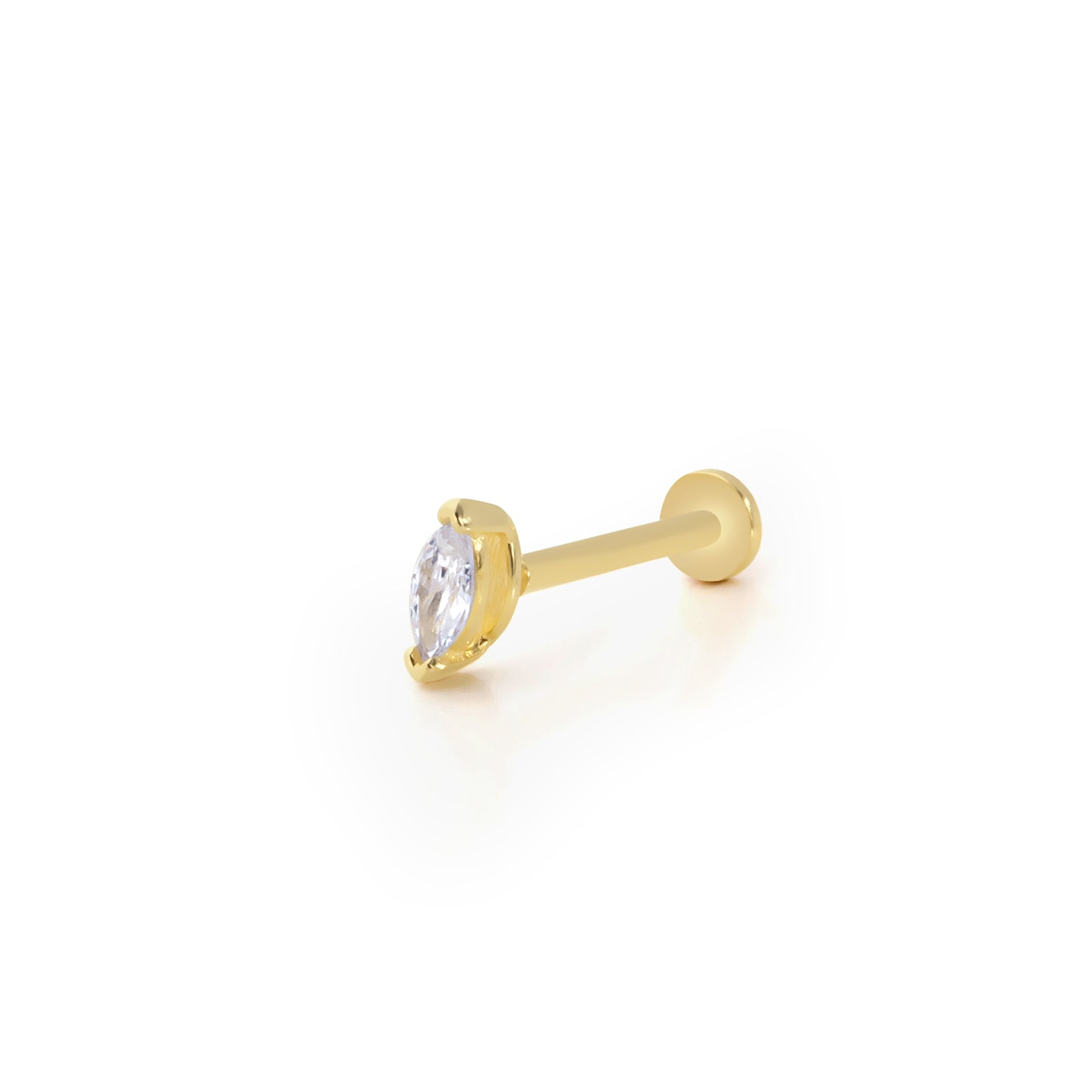14K Altın Tragus Küpe
