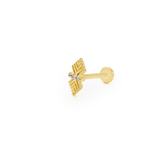 14K Altın Tragus Küpe