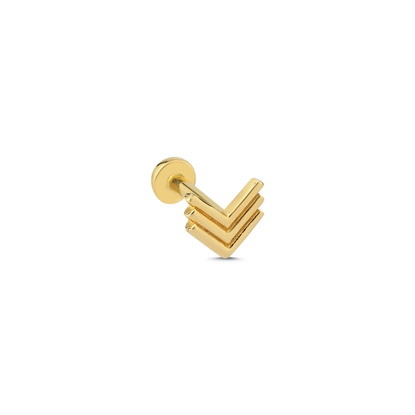 14K Altın Tragus Küpe