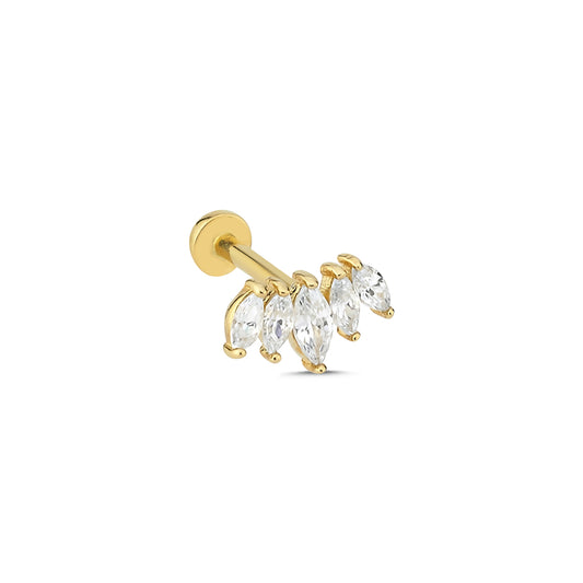 14K Altın Tragus Küpe