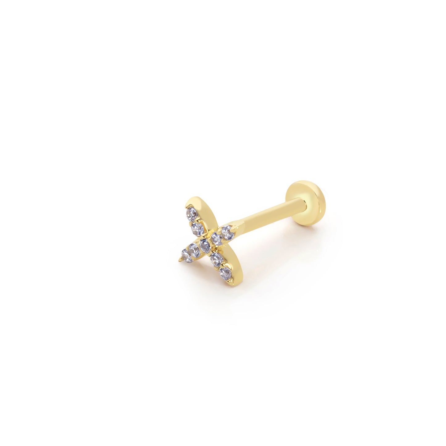 14K Altın Tragus Küpe