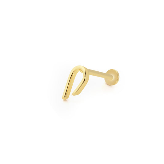 14K Altın Tragus Küpe