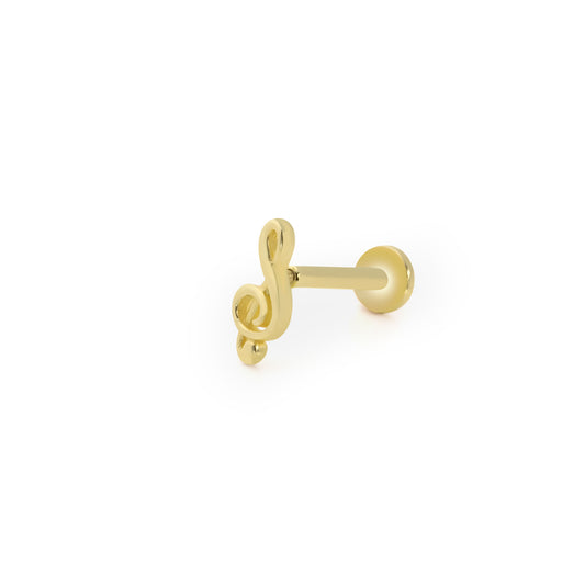 14K Altın Tragus Küpe