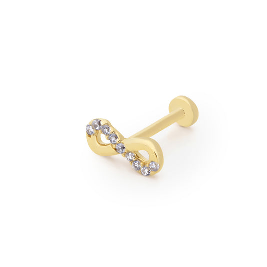 14K Altın Tragus Küpe